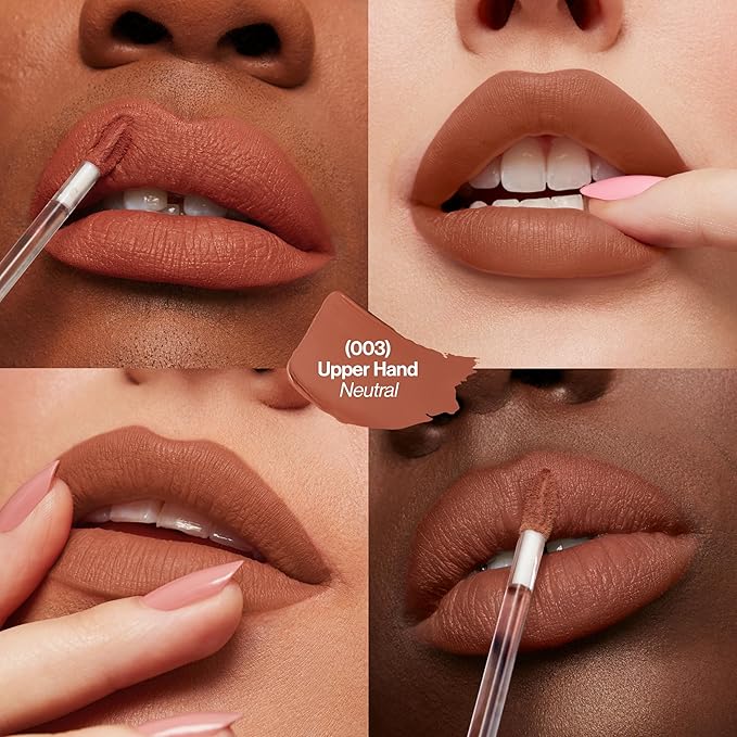Revlon ColorStay Limitless Matte Liquid Lipstick, Vegan Formula, No-Budge, Longwear Lip Color, Long Lasting, Lightweight/Comfortable, Waterproof, 003 Upper Hand, 0.17 fl oz