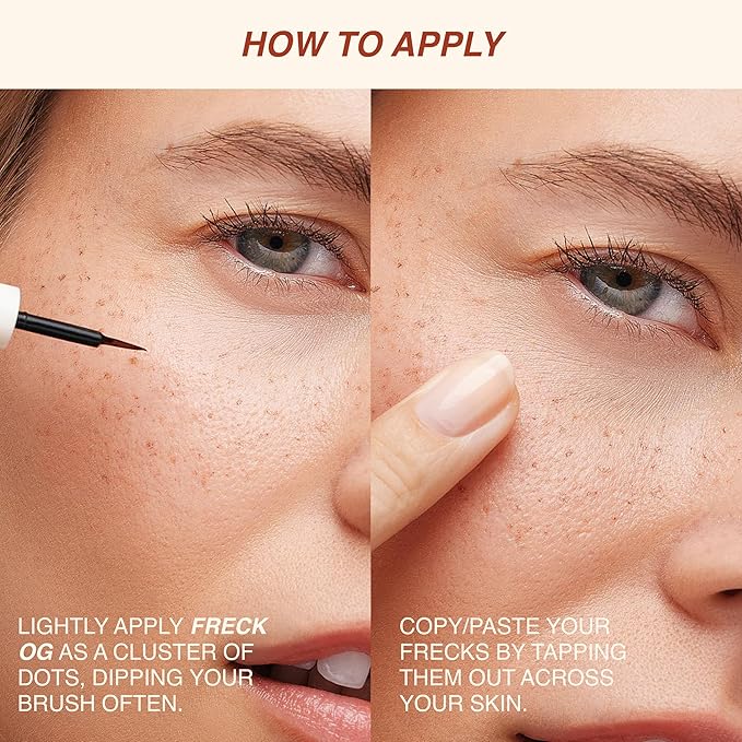 Freck Beauty, The Original Freckle Pen, Mini (Travel Size) Natural-Looking, Buildable and Long-Lasting Faux Freckles with Clean, Vegan Formula, All Skin Tones (FRECK OG)