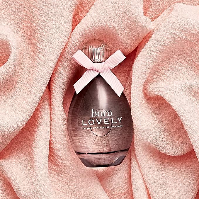 SJP Born Lovely Lush, Sweet, Elegant Amber Floral Eau De Parfum Spray Fragrance for Women - Mandarin, Peony, Honeysuckle, and Freesia - Intense, Long Lasting Scent - 3.4 oz