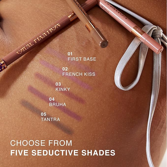 Long-Lasting & Waterproof Lip Liner Pencil – Oral Fixation – Precision Application with Sharpenable Tip (FRENCH KISS)