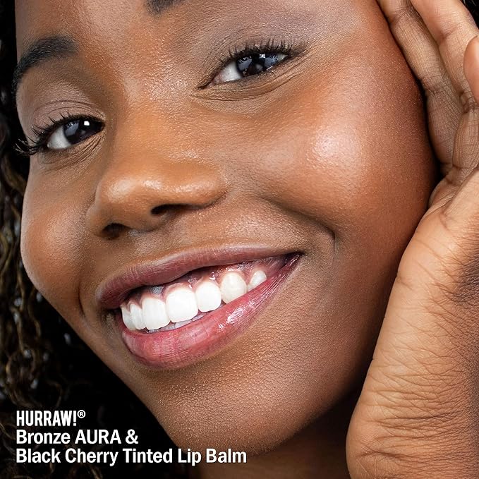 Hurraw! Black Cherry Tinted Lip Balm, 3 Pack: (Sheer Red Tint) Organic, Certified Vegan, Cruelty and Gluten Free. Non-GMO, 100% Natural Ingredients. Bee, Shea, Soy and Palm Free. Made in USA