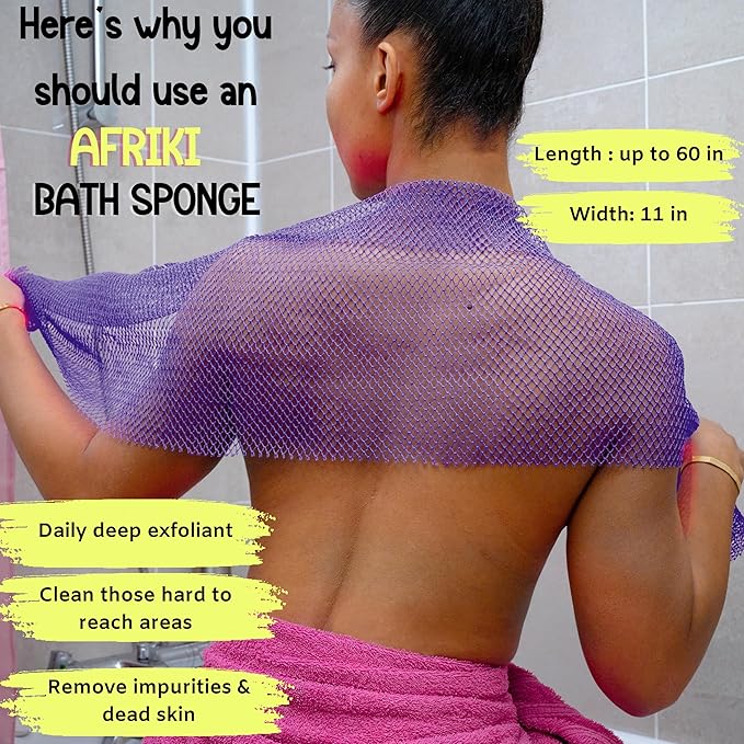 Afriki african net sponge exfoliating