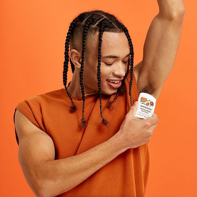 Schmidt's Aluminum-Free Vegan Deodorant Sandalwood & Citrus 4 Count for Women and Men, with 24 Hour Odor Protection, Natural Ingredients, Cruelty-Free, 2.65 oz