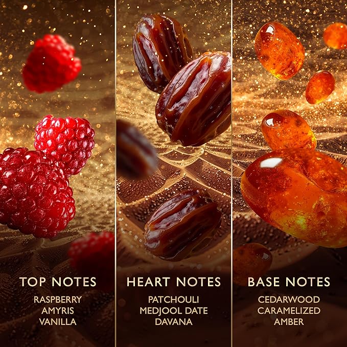 Jawhara Sweet Dates | Ambery Fruity Eau de Parfum 3.3 fl oz | Notes of Raspberry, Medjool Dates, and Rich Amber | Long Lasting | Everyday Wear | Travel Size