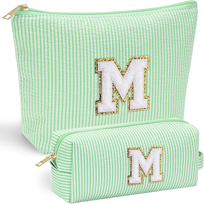 Yoolife initial makeup bag for