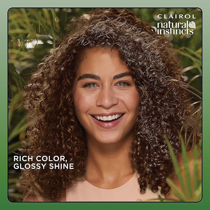 Clairol Natural Instincts Demi-Permanent Hair Dye, 6.5G Lightest Golden Brown Hair Color, Pack of 1