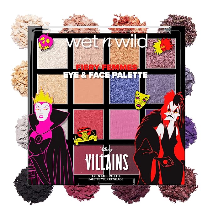 wet n wild Disney Villains Fiery Femmes Eye & Face Palette – Unleashed