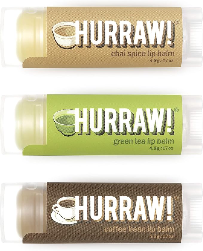 Hurraw! Chai Spice, Green Tea, Coffee Palm