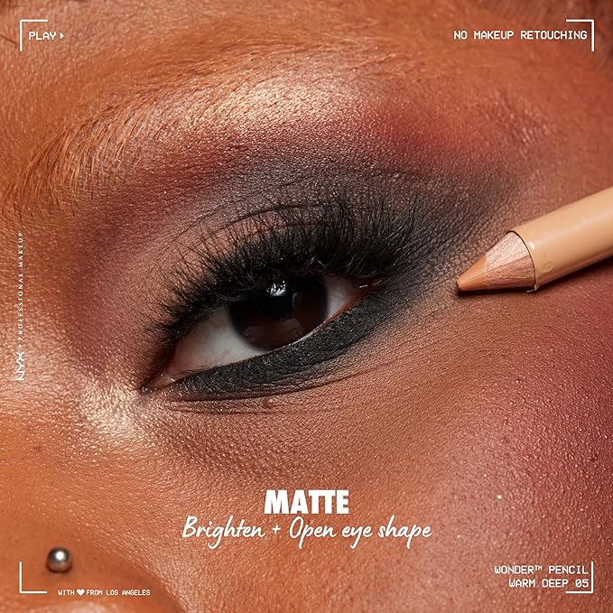 NYX PROFESSIONAL MAKEUP Wonder Pencil, Multi-Use Micro Highlighter & Concealer Stick - Warm Deep (Pack of 2)