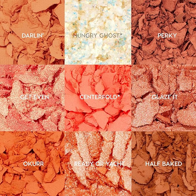 ColourPop Baby Got Peach Shadow Palette - Orange & Coral Shadows with Metallic, Matte and Glitter Finishes - High-Pigment Makeup with a Long-Wearing Formula (0.3 oz)