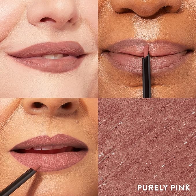 LAURA GELLER NEW YORK Modern Classic Lip Liner, Luxurious Creamy Long Lasting Lip Liner, Prevents Feathering and Fading, Purely Pink