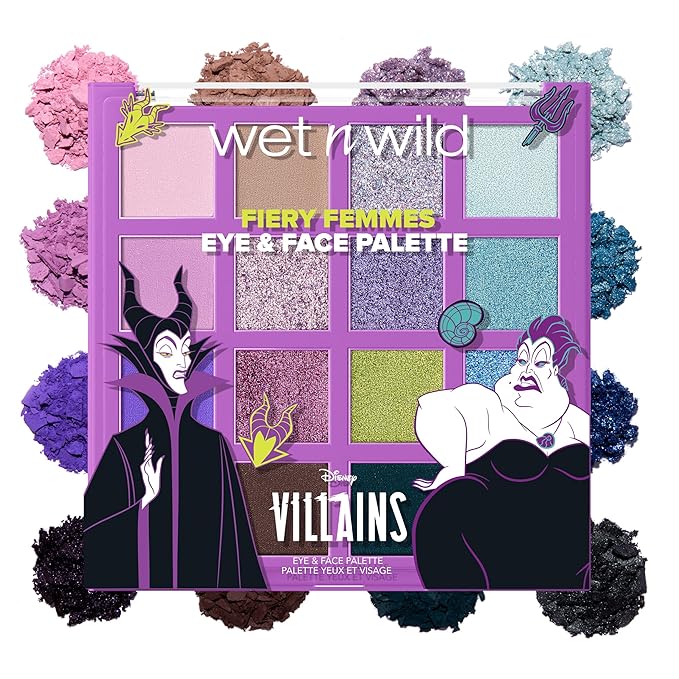 wet n wild Disney Villains Fiery Femmes Eye & Face Palette – Beautiful Destroyer