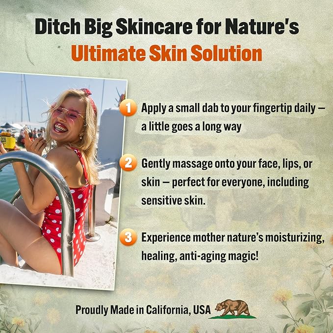 Whipped Beef Tallow and Honey Balm Moisturizer for Skin, Face, Lips, Body - Unscented