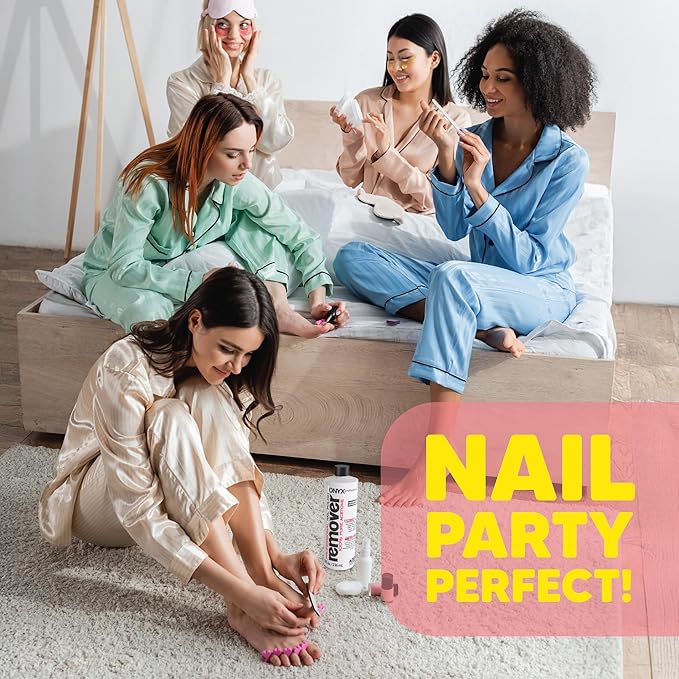 Onyx Professional 100% Pure Acetone Nail Polish Remover Kit with 7 inch Nail File, 16 fl oz - Made in USA, Maximum-Strength Nail Polish Remover for Gel, Artificial & Glitter Nail Polish