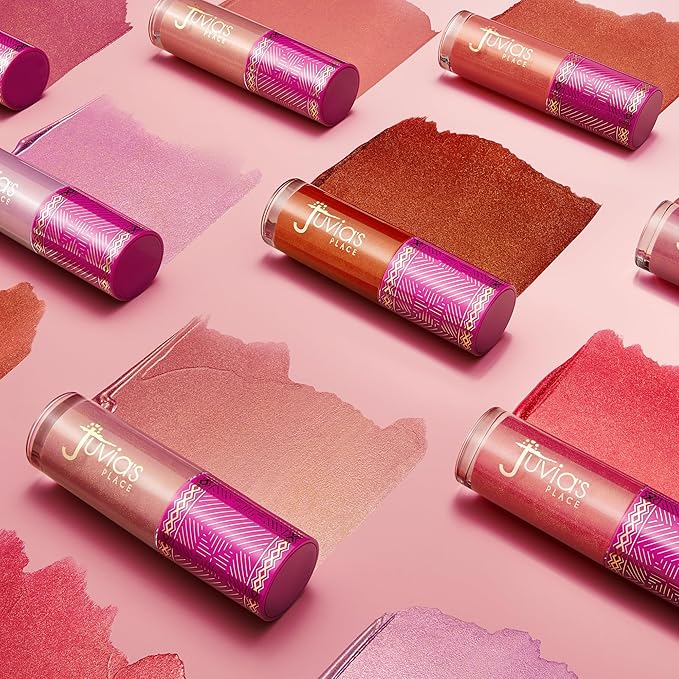 Juvia's Place Blushed Liquid Blush Lighter Marigold Glow - Liquid Blush for Cheeks with Luminous Glow, Long-Wearing, Buildable & Highly-Pigmented Makeup, Easy to Blend