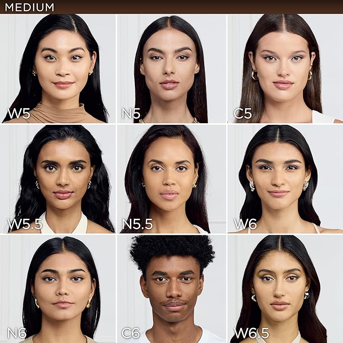 L'Oreal Paris True Match Super-Blendable Foundation, Medium Coverage Liquid Foundation Makeup, C6, Medium, 1 Fl Oz