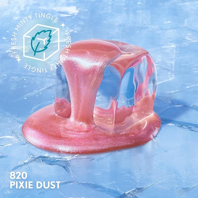 COVERGIRL Clean Fresh Yummy Plumper Lip Gloss, 820 Pixie Dust, Plumper, Shiny, Vegan Formula, Easy to Apply, Minty Flavor, 0.33oz