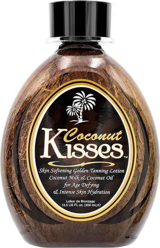 Ed Hardy Coconut Kisses Golden Tanning Lotion Cruelty Free, Gluten Free, Mineral Oil Free, DHA Free for All skin type,13.5 oz