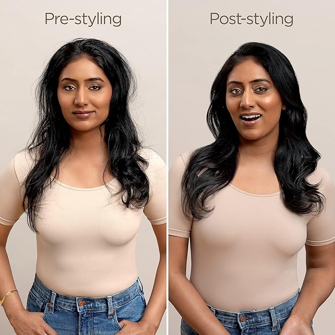 Shark FlexStyle Round Hot Air Brush Attachment for Blow Dryers, Hair Styling Tool for Straight, Wavy, Curly, and Coily Hair, Stone