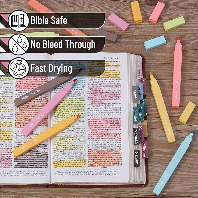 Mr. Pen- Aesthetic Highlighters, 8 pcs, Chisel Tip, Autumn Colors, Cute Highlighters Assorted Colors