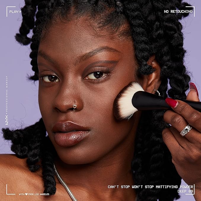 NYX PROFESSIONAL MAKEUP Can't Stop Won't Stop Mattifying Pressed Powder - Deep