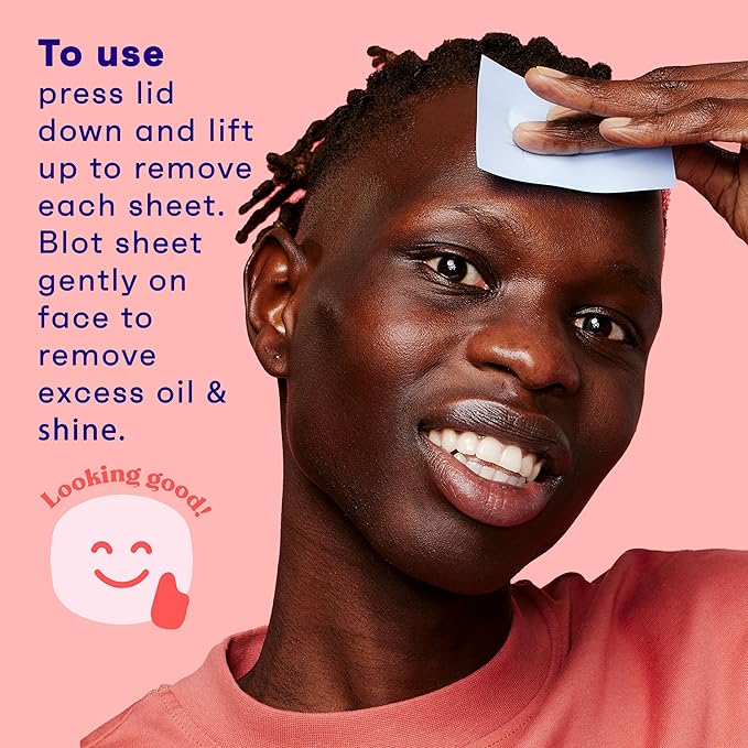 Clean & Clear Oil Absorbing Facial Sheets, Portable