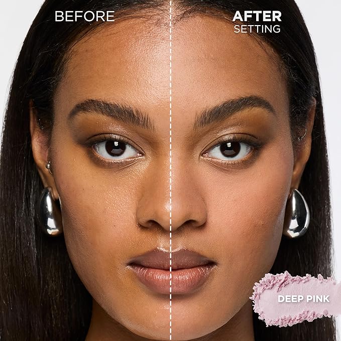 L'Oreal Paris Infallible Blur-fection Longwear Loose Setting Powder, Blurring Face Powder With Up to 24HRs of Wear, Brightening Deep Pink, 1 Kit