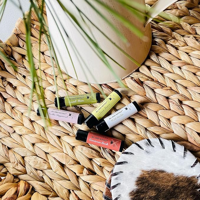 Pure Bison Tallow Lip Balm, Wild Forming