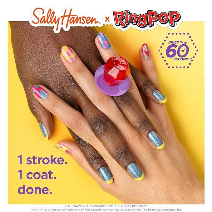 Sally Hansen Insta-Dri®, Ring Pop Nice Ring to It, Quick Dry, Long Lasting, Streak-Free Shine, Yellow Nail Polish