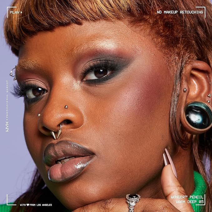 NYX PROFESSIONAL MAKEUP Wonder Pencil, Multi-Use Micro Highlighter & Concealer Stick - Warm Deep (Pack of 2)