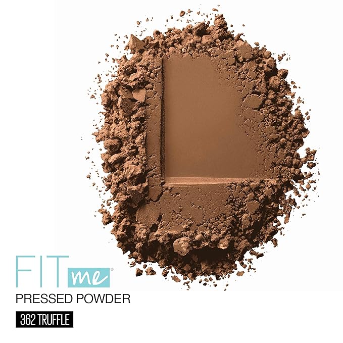 Maybelline Fit Me Matte + Poreless Pressed Face Powder Makeup & Setting Powder, Truffle, 1 Count
