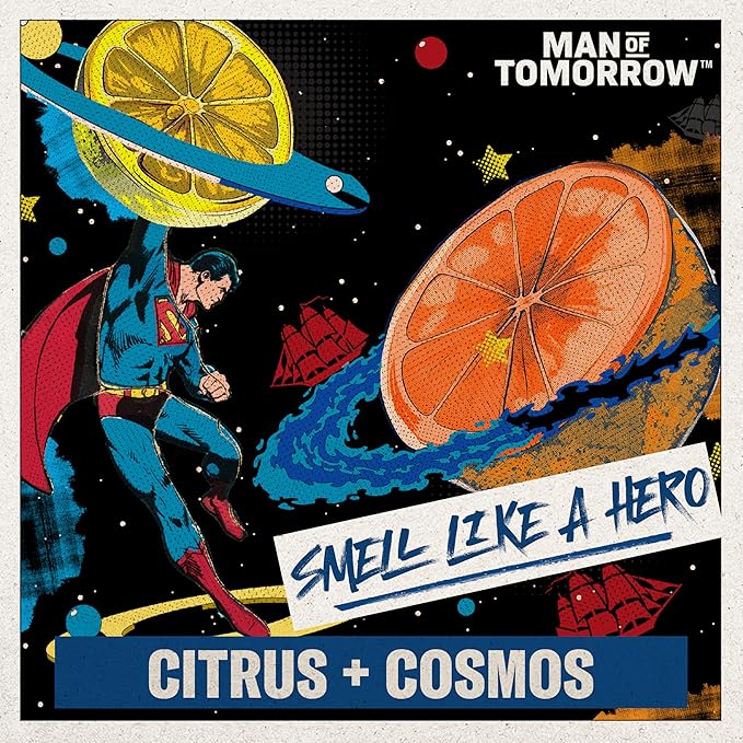 Old Spice Cleansing Body Wash for Men, 3X Defense, 24/7 Shower Fresh with Lasting Scent, 2-in-1 Body & Face Wash, Smell Like a Hero, Superman, Bright Citrus and Cosmos Scent, 24 oz