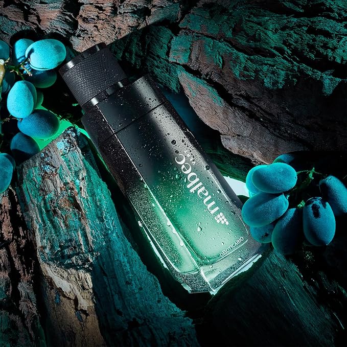 Malbec Vert Eau de Toilette By O Boticário, Cologne For Men, Long Lasting Men's Fragrance, French Oak Barrel-Aged Red Wine & Woody Fresh Scent, 3.4 Ounce