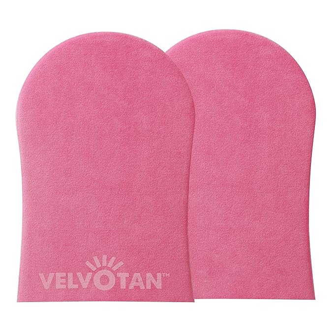 Original Double Sided Tanning Mitt - Pink - Self Tanning Applicator for Stain-Free Hands, Washable & Reusable, Use with Any Fake Tan