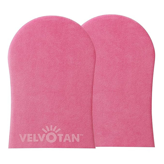 Original Double Sided Tanning Mitt - Pink - Self Tanning Applicator for Stain-Free Hands, Washable & Reusable, Use with Any Fake Tan