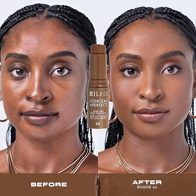 Milani Conceal + Perfect - Skin Tint Stick, Blur Out Tinted Moisturizer Makeup, Shade 20