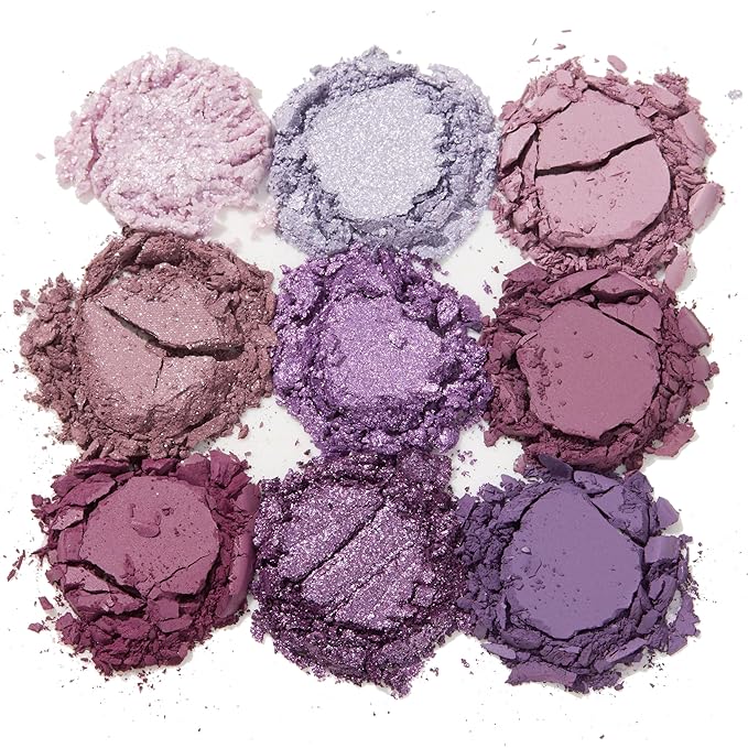 ColourPop Eyeshadow Palette - Eye Makeup Palette with Matte, Metallic, Matte Sparkle & Glitter Finishes - High-Pigment Eye Makeup with a Long-Wearing Formula - Plum Szn (0.3 oz)