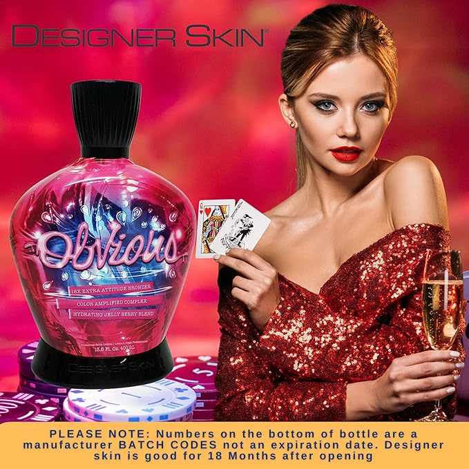 Designer Skin Obvious 18X Bronzer Tanning Bed Lotion 13.5 ounces