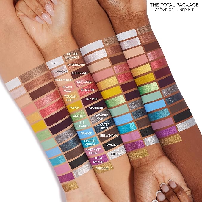 ColourPop BFF Crème Gel Liner - Waterproof Gel Eyeliner Pen with a High-Pigment & Buildable Formula - Colored Eyeliner with 18-Hour Wear - Outer Space (0.01 oz)