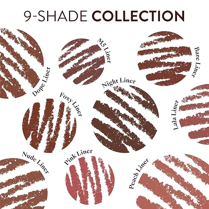 Mented Cosmetics Lip Liner for Women, Dark Brown Lipliner Lip Pencil, Waterproof Lipliner, Vegan + Cruelty Free Makeup, Dope