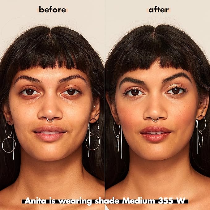 e.l.f. Camo CC Cream, SPF 30 Color-Correcting Medium-To-Full Coverage Face Foundation, Delivers An Airbrushed Finish, Vegan & Cruelty-Free, Medium 355 W