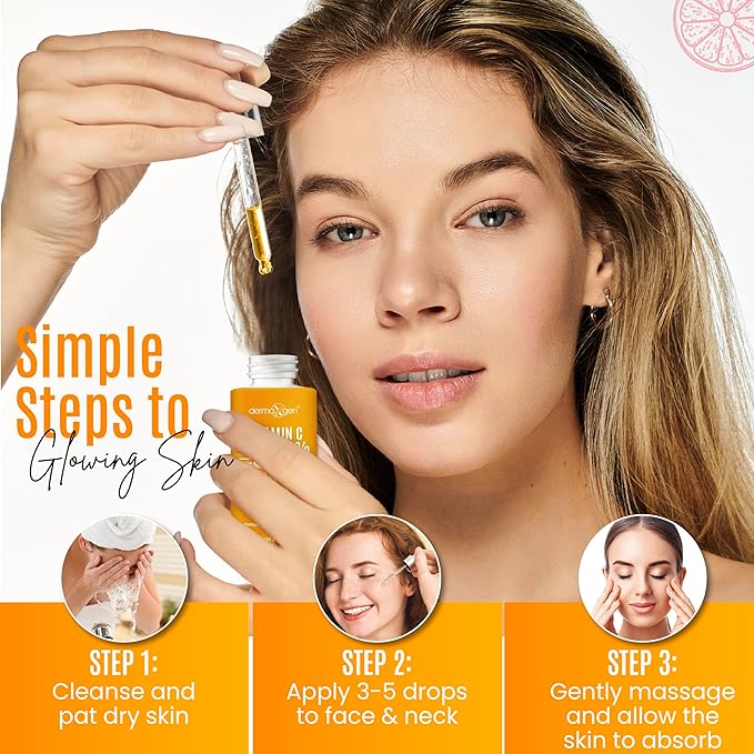 30% Vitamin C Serum for Face - Natural & Organic Anti Wrinkle & Skin Rejuvenator Moisturizer with Hyaluronic Acid & Vitamin E - Powerful Anti Aging Serum - Age-Defying Beauty Regimen- 1FL OZ