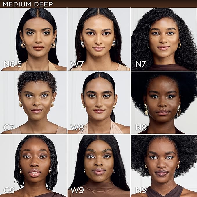 L'Oreal Paris True Match Super-Blendable Foundation, Medium Coverage Liquid Foundation Makeup, W8, Medium Deep, 1 Fl Oz