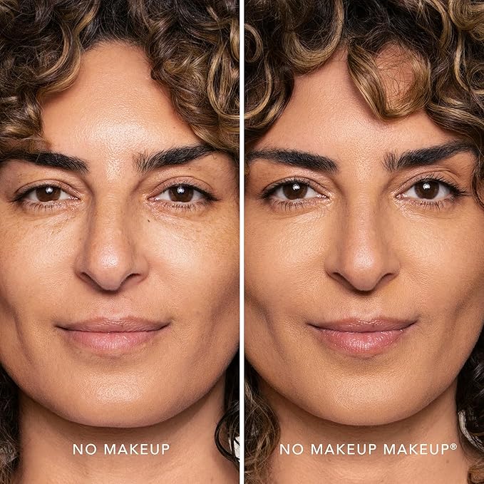 Foundation by No Makeup Makeup | Conceal & Correct with Long-Lasting, Buildable Formula & Lightweight Soft Finish | Cruelty-Free, Vegan, Fragrance-Free | Tan