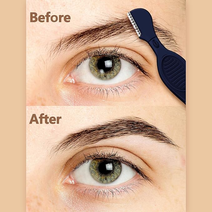 Mudder 28 Pcs Eyebrow Razor Knife Shaver Trimmer Shaver Multipurpose Exfoliating Tool Facial Hair Removal for Women Valentine Gift Giving(Multi-Colors)