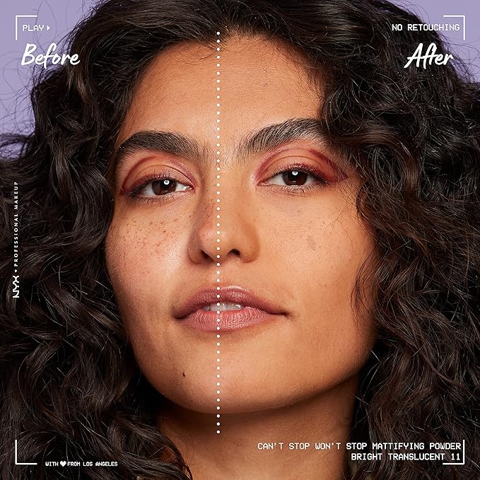 NYX PROFESSIONAL MAKEUP Can't Stop Won't Stop Mattifying Pressed Powder - Bright Translucent