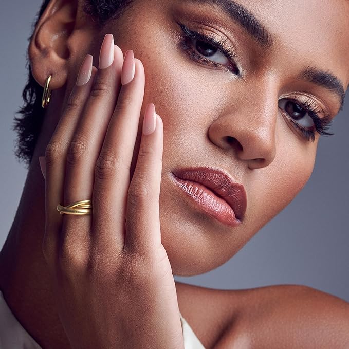 KISS Salon X-tend, Press-On Nails, Nail glue included, 'Detox', Medium Pink, Medium Size, Coffin Shape, Includes 30 Nails, 5Ml Led Soft Gel Adhesive, 1 Manicure Stick, 1 New Mini File, New Prep Pad