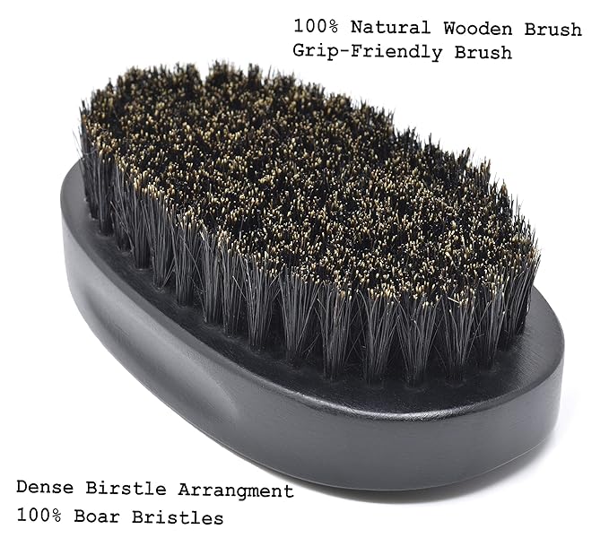 IDALIO® Beard Brush and Comb Set for Men Grooming with Natural Boar Bristle Beard Brush Pear Wood Bear Comb and Stainless Steel Trimming Beard Scissors