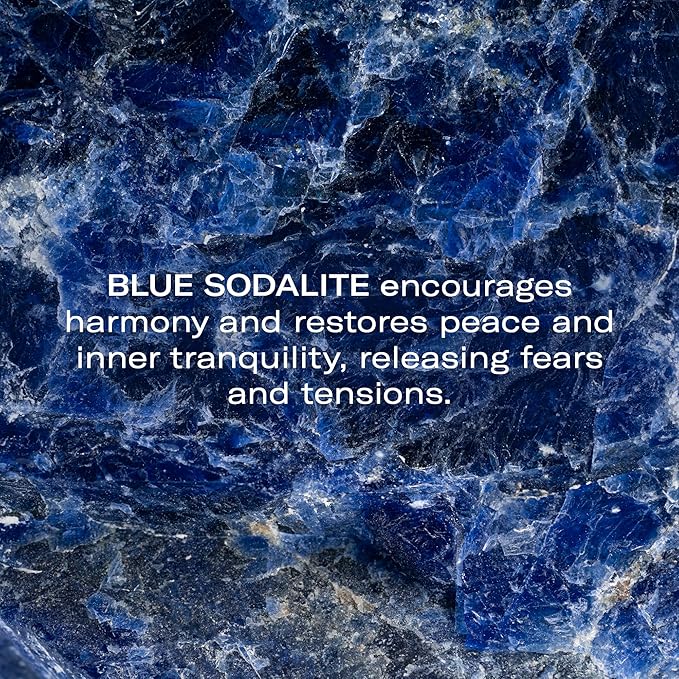 Odacité Gua Sha for Face Crystal Contour – Blue Sodalite Facial Massager - Scraping Massage Tool Lifts & Revitalizes Skin - Reduce Puffiness, Wrinkles and Dark Under-Eye Circles