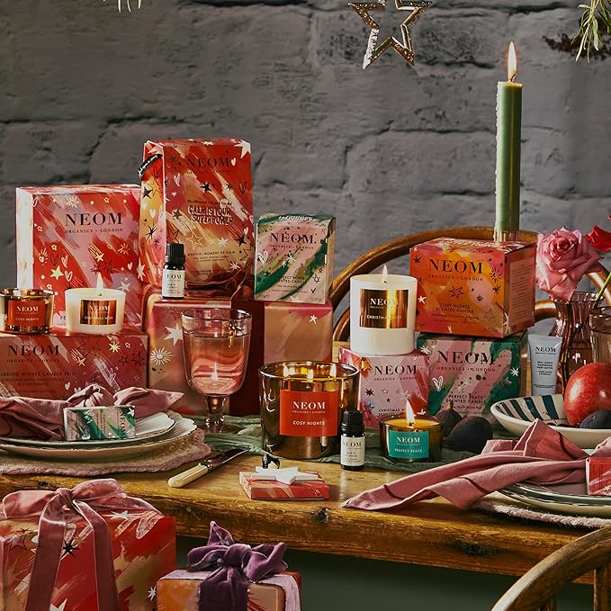 Neom- Magical Moment of Calm Gift Set | Real Luxury Travel Candle & Calming Hand Balm, 30ml | Scent to De Stress | Christmas Gift